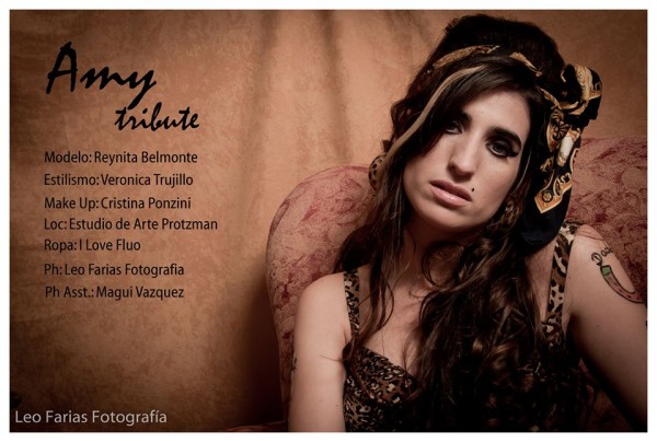 Maquillaje producción homenaje a cantante Amy Winehouse