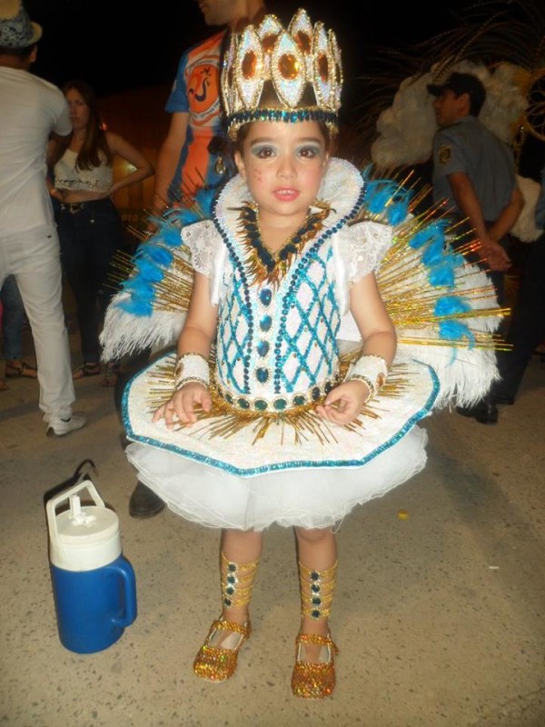 Maquillaje de carnaval infantil realizado en la ciudad de Corrientes