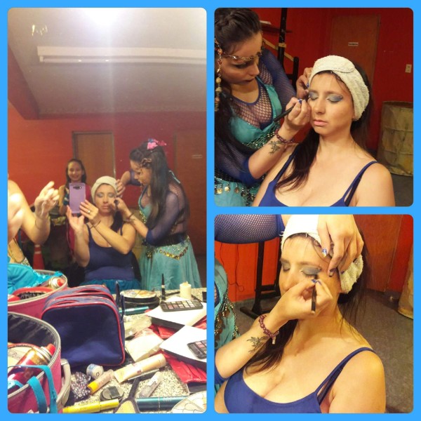 Maquillaje en proceso para presentación de Tribal Fusión. 
#Modelo : Susel L.
#MakeUp : Yanina Sigaloff.
