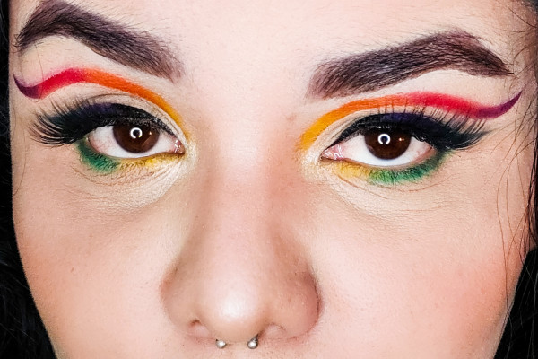 Cut crease con espacio negativo