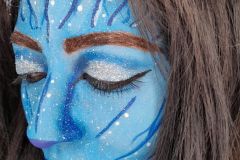 Maquillaje fantasia "avatar"